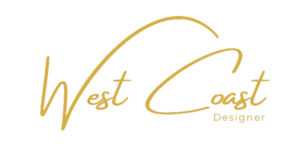 west-coast-designer-logo-gold- silver iMac with keyboard and trackpad inside room